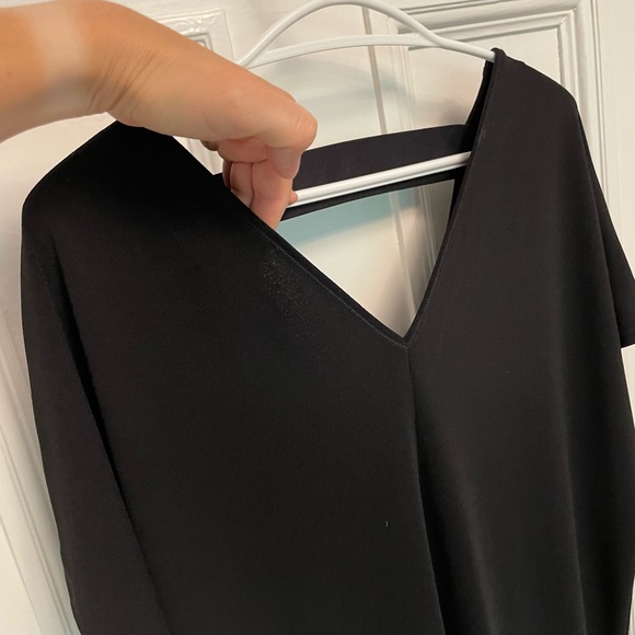 Black drapey oversized slouchy fit RACHEL Rachel Roy dress - Picture 3 of 4